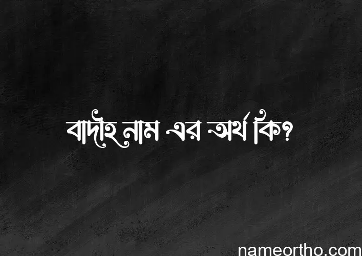 বাদীহ নামের অর্থ কি, ইসলামিক আরবি এবং বাংলা অর্থ জানুন